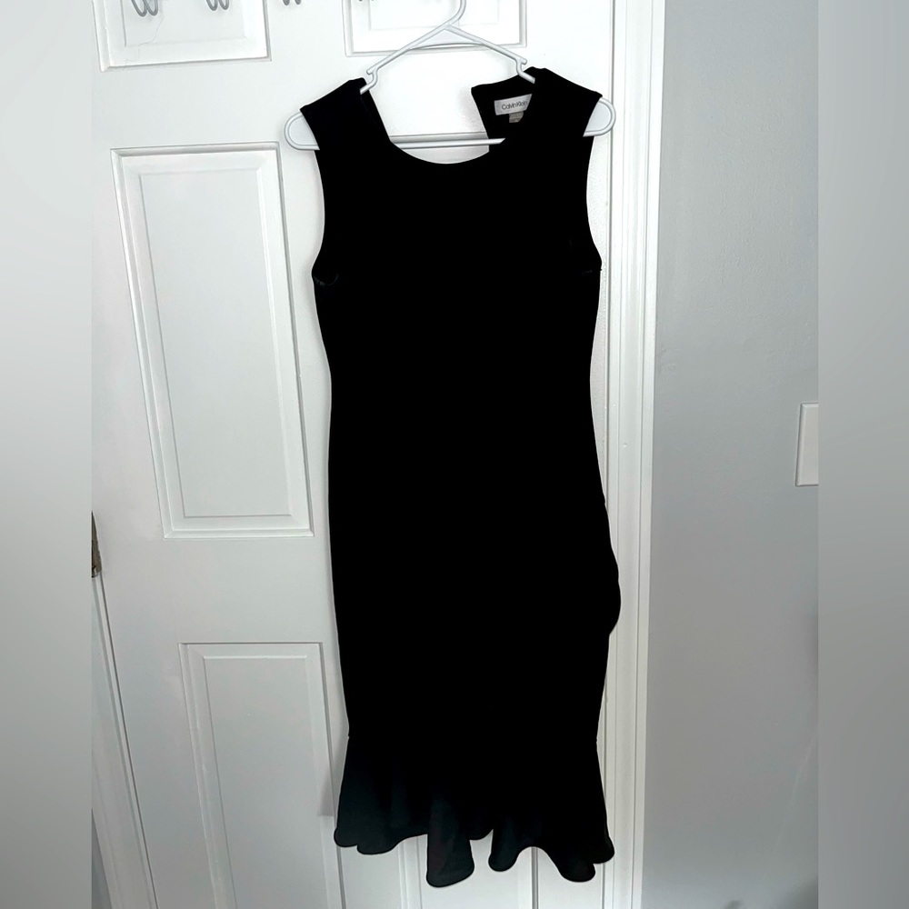 Black dress with flare bottom